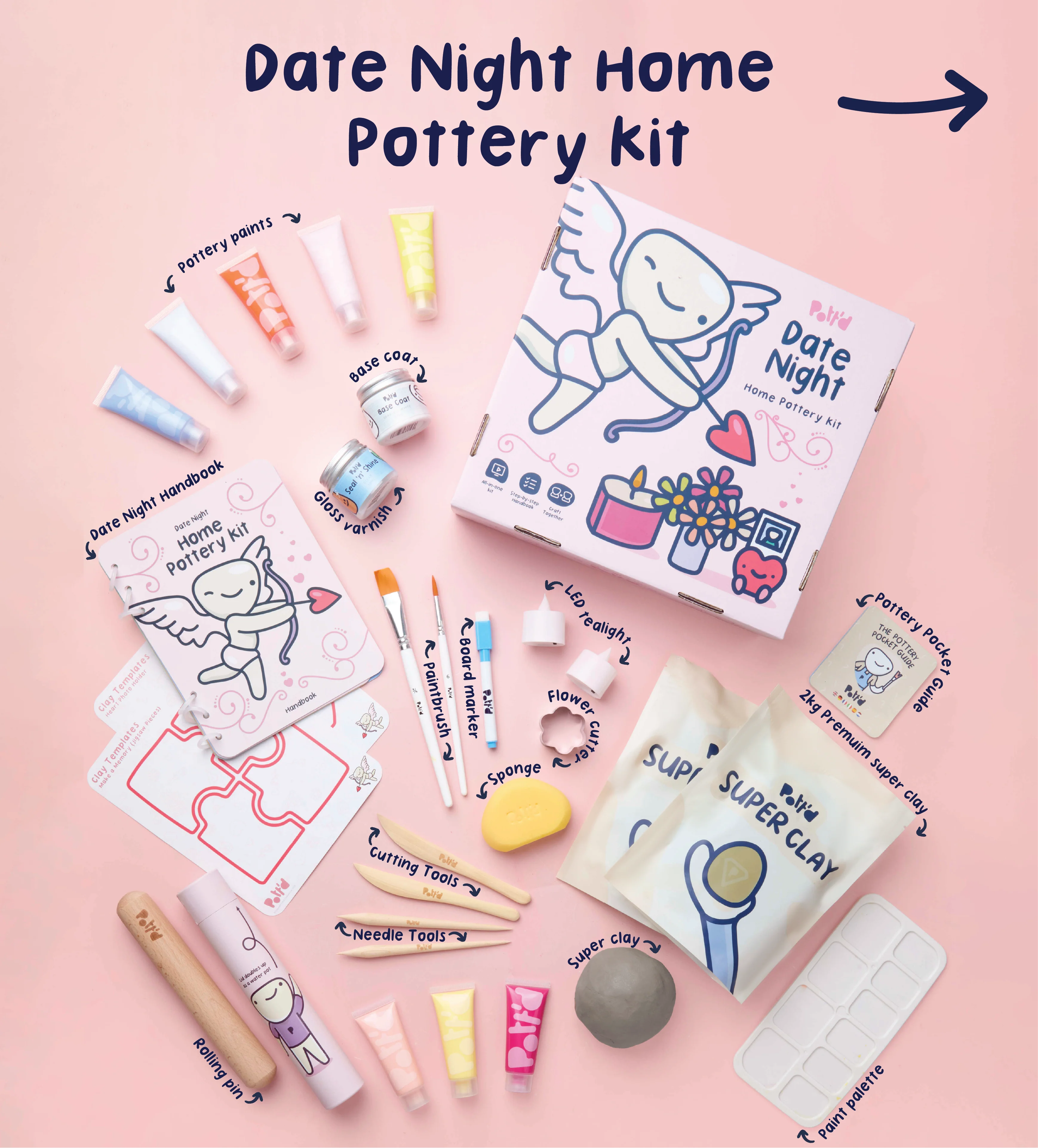 At-Home Pottery & Mug Painting Date Bundle - Image 3